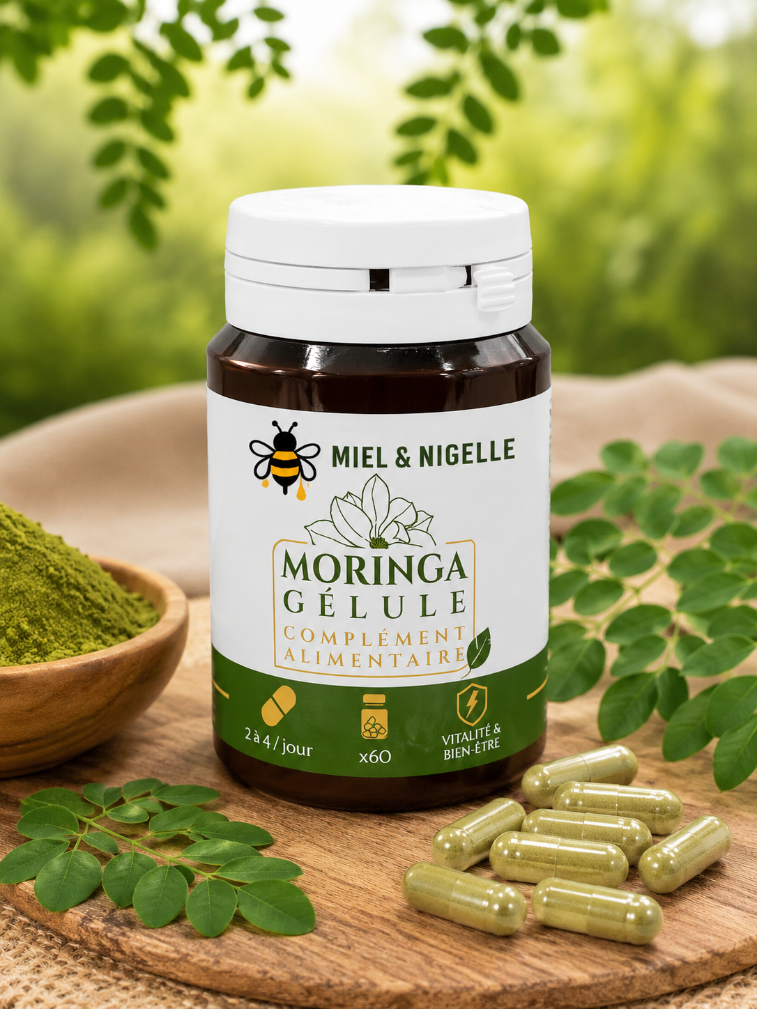 MORINGA     60 GELLULES.