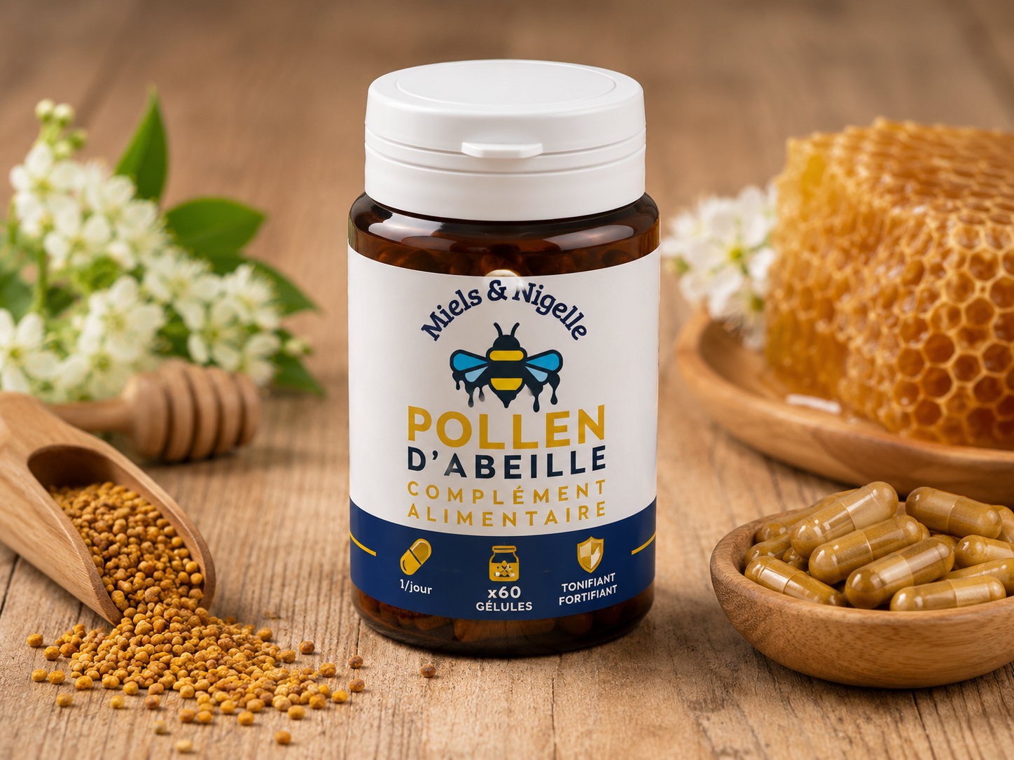 POLEN D ABEILLE.    60 GELLULES